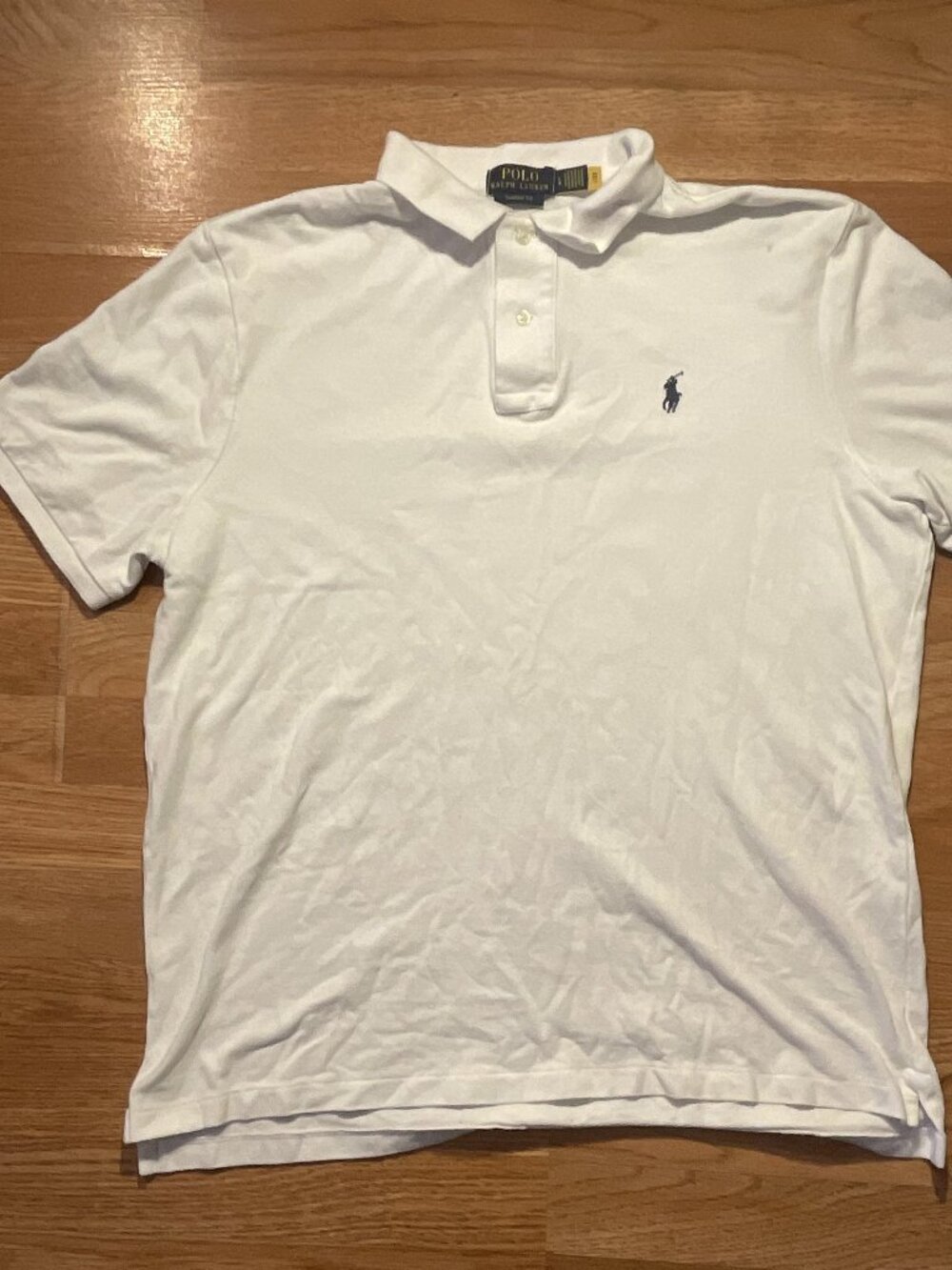 Polo Ralph Lauren White Polo Shirt BlackPony Logo
